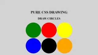 PURE CSS - DRAW CIRCLES