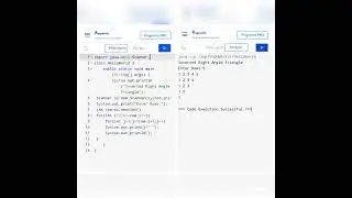 Inverted Right Angle Triangle in C++, PHP, Java and Python