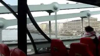 Crossing the Szechenyi Chain Bridge, Budapest