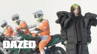 Bikers, goats, and balloons...On set with Billie Eilish for her Dazed cover shoot