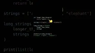 Filtering in Python