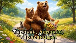 Ехали медведи на велосипеде 🐻 Стих К. И. Чуковского «Тараканище» 🚲
