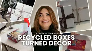 How I used recycled boxes to make Christmas home decor