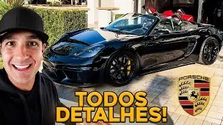 TODOS OS DETALHES DO CARRO NOVO DA “ESPOSA” * PORSCHE 718 SPYDER MANUAL *