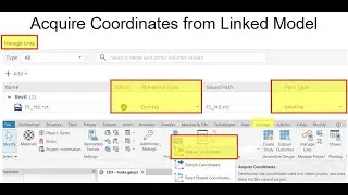 Link Revit Model and Acquire Coordinates from Linked Model