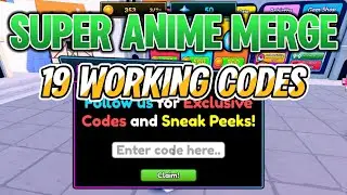 *NEW CODES* All Super Anime Merge Working Codes for January 2025