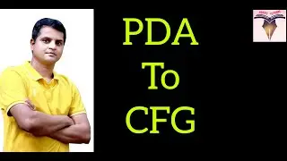 Conversion from Push Down Automata to Context Free Grammar | CFG | PDA (C68)