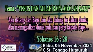 Renungan Harian ,   06  November 2024  HKBP Bandung Reformanda