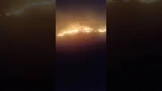 Erzincan/İliç Altıntaş (zımara) Köyünde Yangın arazide çıkan yangın köye doğru ilerliyor