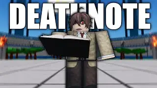 the DEATHNOTE in Heroes Battlegrounds (ROBLOX)