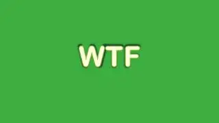WTF Neon light Green screen