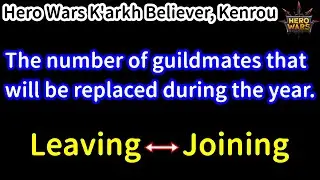 The number of guildmates that will be replaced during the year. Winterfest.