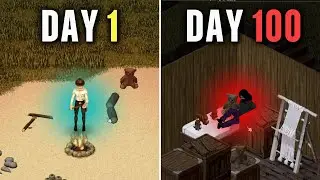 Surviving 100 Days in the WILDERNESS - Project Zomboid