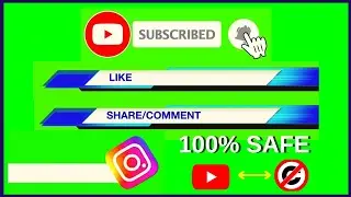 Green Screen Subscribe Button free | green screen subscribe button | Download No Copyright