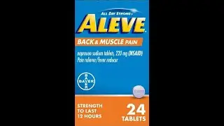Aleve Back & Muscle Pain Naproxen Sodium Tablets   24 Count