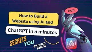 Learn How to Build a website using AI and ChatGPT in Minutes