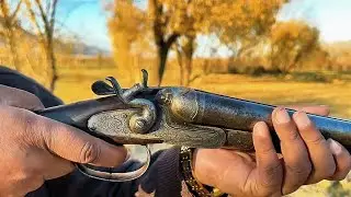 Belgium Liégeoise Double Barrel Shotgun