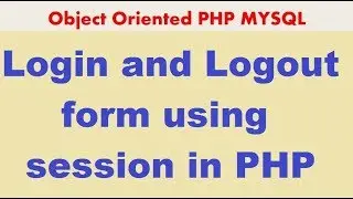 PHP MYSQLi TUTORIAL 24 login form using sessions  in PHP