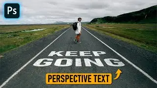 Perspective Text Effect in Photoshop | Easy and Fast
