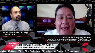 #Entrevista con la Dra. Yolanda Yupangui Carrillo