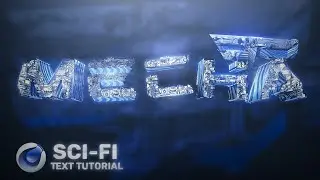 How to make 3D Sci-Fi Text in Cinema 4D! (No Plugins)