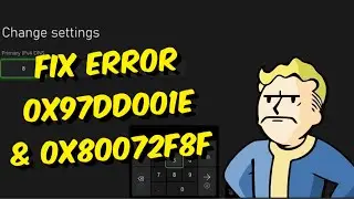 How To Fix Xbox One / Series X/S Error Code 0x97DD001E & 0x80072f8f