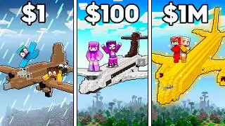 Evolution from POOR AIRPLANE to MILLIONAIRE AIRPLANE in Minecraft