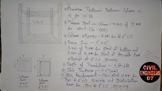 What is Maximum Distance Between Two Column | Minimum Column Size | Footing Depth 2021 |