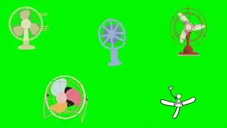 Fan Green Screen Animation ! Free