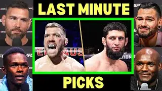UFC Fighters 'Final Predictions' for Khamzat Chimaev vs Dricus Du Plessis | UFC 319