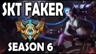 SKT T1 Faker Jinx vs Caitlyn ADC Ranked Challenger Korea
