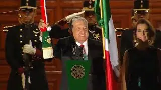 Grito del presidente De México. Viva la independencia.