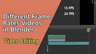 How To Combine Different Frame Rates Videos | Video Editing in Blender | Being Animator