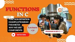 Introduction to Functions - part 1 | Introduction to Functions in C Programming with examples
