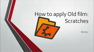Tutorial to apply old film: Scratches on shotcut | Tutorial part1