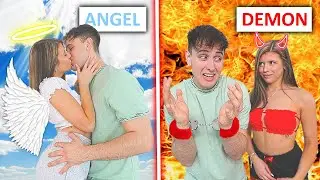 ANGEL VS DEMON GIRLFRIEND CHALLENGE!