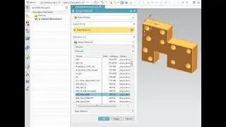 Assign / remove material and measure weight : Comparing NX and CATIA commands