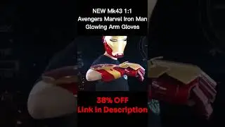 NEW Mk43 1:1 Avengers Marvel Iron Man Glowing Arm Gloves #productivity #ironman #toys #kidstoys