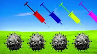 October 30, 2022 Crying corona virus vs color changing injection - Funny vfx magic video 😀😀😀