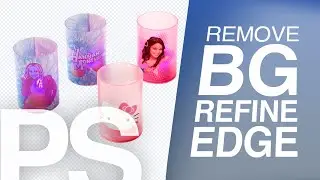 How to Remove  Background with Refine Edge in Photoshop | Basic Refine Edge | Cut out background