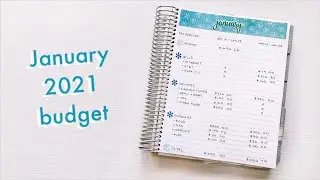 JANUARY 2021 BUDGET SETUP | Erin Condren Budget Planner