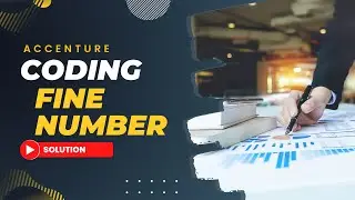 Accenture Coding Questions Solutions | Fine Number | Actual Accenture Coding Question 
