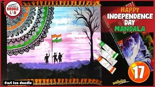 Independence Day Mandala Art || 74th Independence Mandala || Step By Step Independence Day Mandala