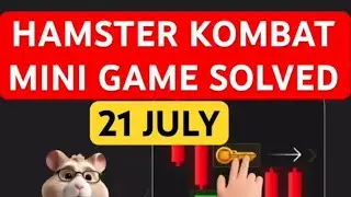 HAMSTER KOMBAT MINI GAME FOR TODAY 21 JULY - HAMSTER KOMBAT UPDATE