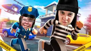 SARAH E ELOAH BRINCAM DE POLÍCIA LADRÃO NO ROBLOX - Sarah de Araújo Games