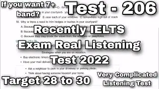 VERY HARD LISTENING TEST 2022 | BC & IDP REAL IELTS LISTENING TEST | NEW IELTS LISTENING TEST 2022