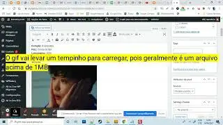 Como incluir gifs animados em post Wordpress(vídeo completo)