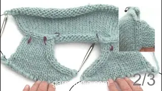 How to work a diagonal shoulder. Part 2 – Front pieces