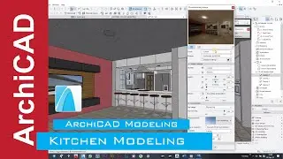 Kitchen Modeling in ArchiCAD | Modern Kitchen Design