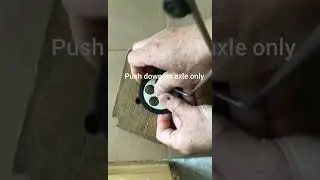 Disassembling and reassembling Lenco idler wheel.